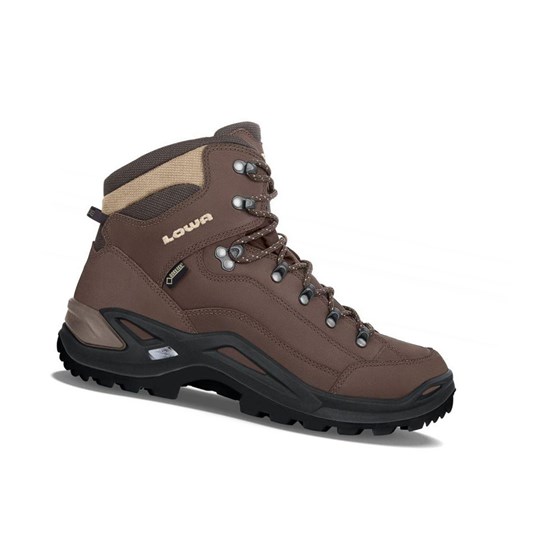 Botas Montaña Lowa Renegade GTX Mid W Hombre Marrones | 32517-YZDW
