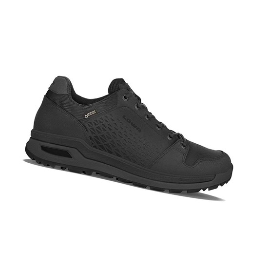 Zapatillas Para Caminar Lowa Locarno GTX LO Hombre Negras | 93172-CETS