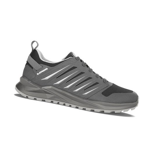 Zapatillas Para Caminar Lowa Vento Hombre Negras | 41062-LEDY